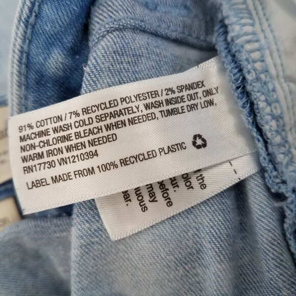 Universal Thread High Rise Skinny Jeans Ankle SIZE 16 Stretch Bleached Light Med - Picture 9 of 12